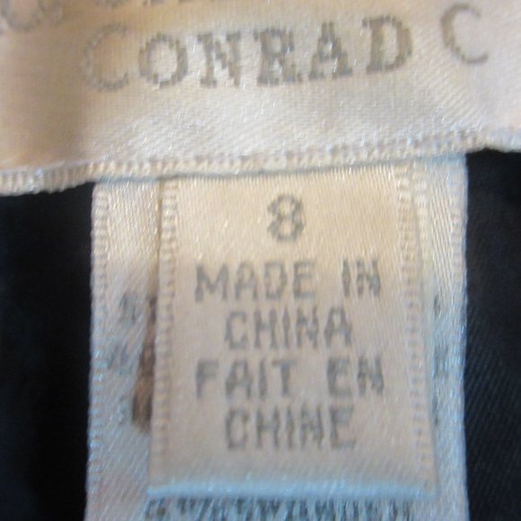 Vintage Conrad Wool  Blend Lining Woman Pants Stretch Black  Size 8 - Picture 3 of 10